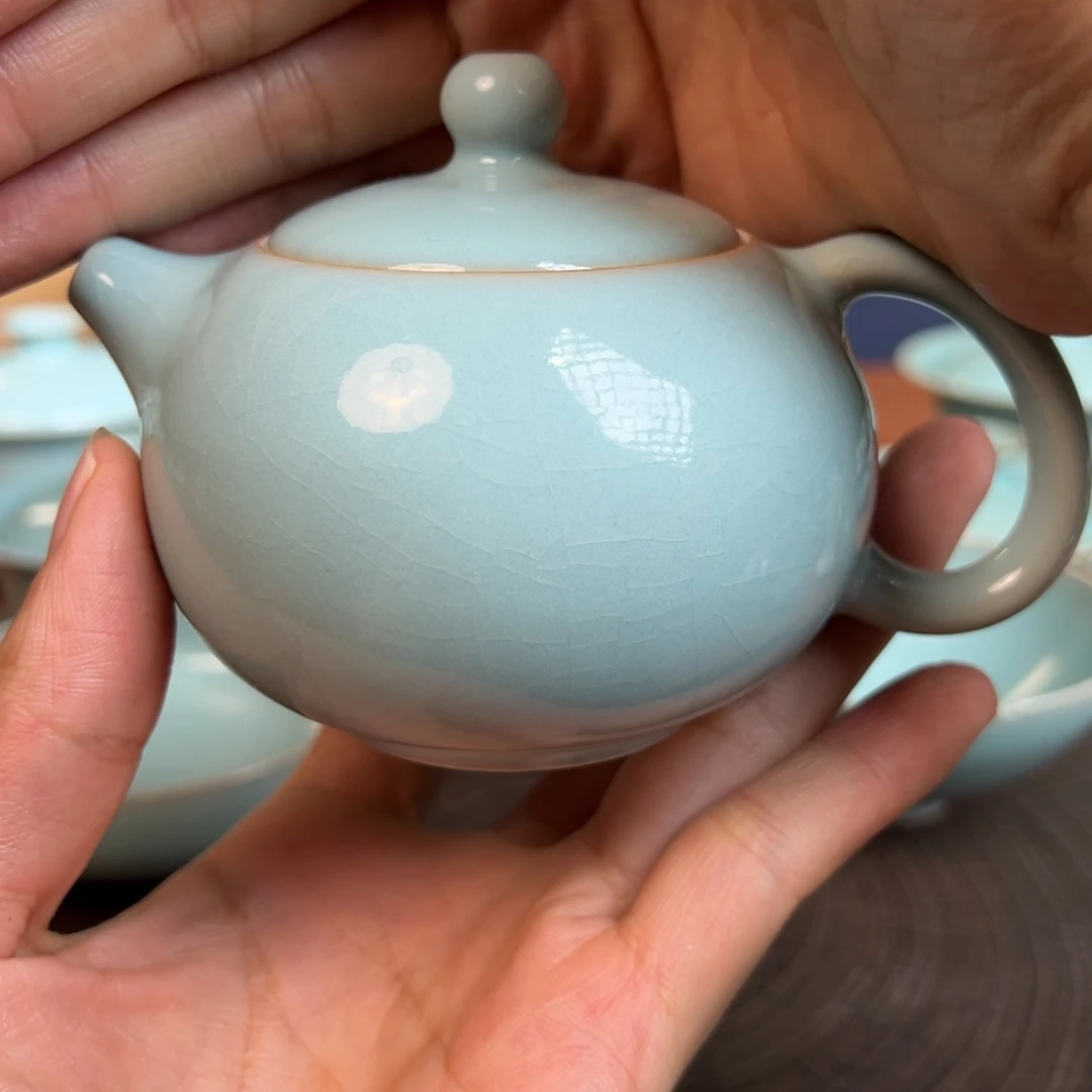 拷***爵瓷片天青小西施壶福利11111111