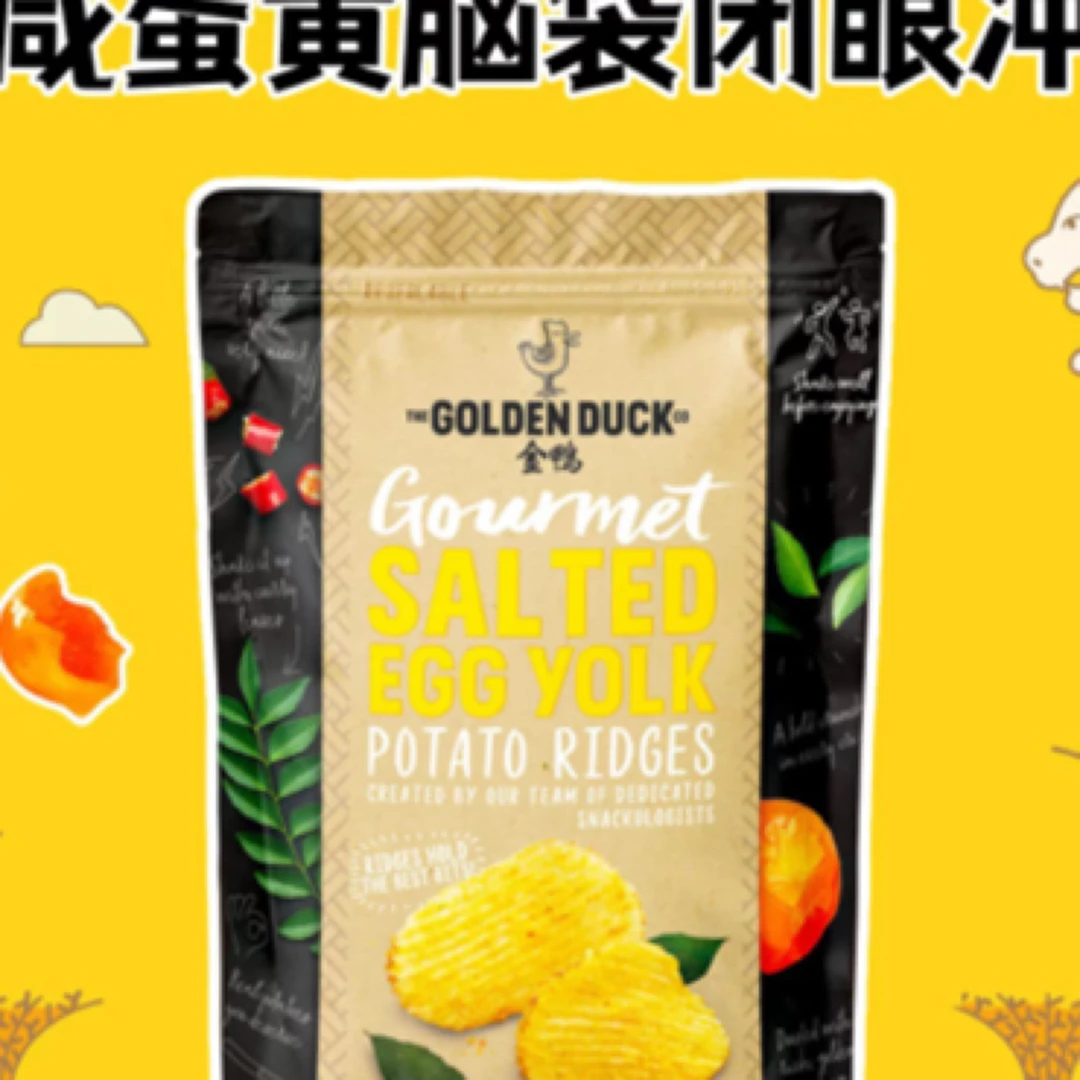 金鸭咸蛋黄薯片一袋105g