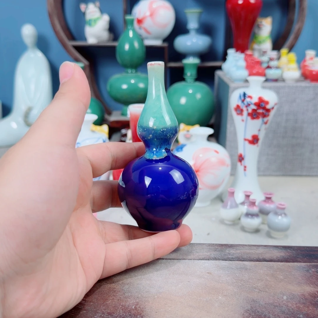 陶瓷手工小花器摆件