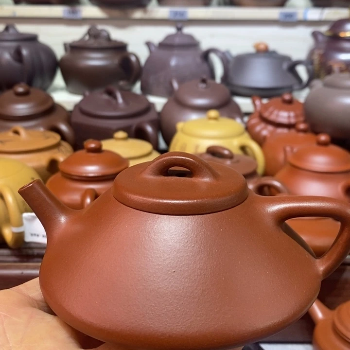 A***灵紫砂茶壶微瑕处理一把