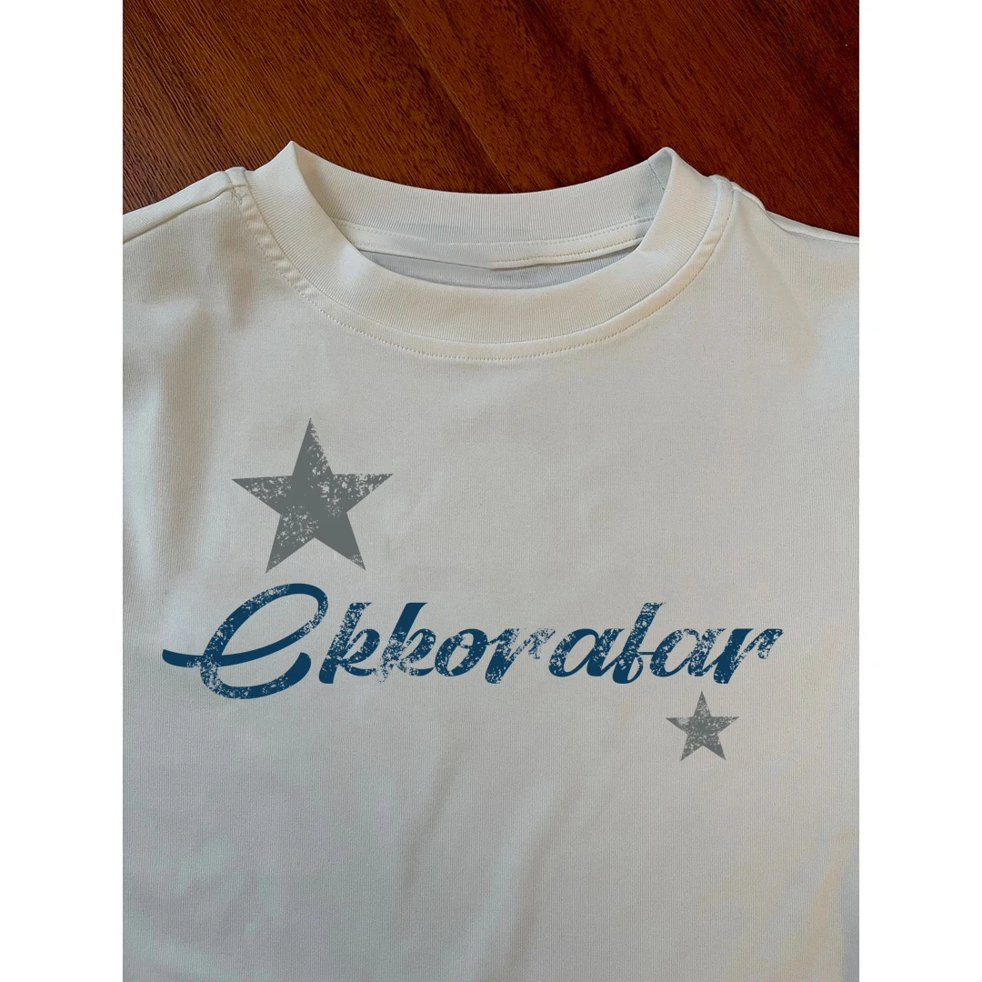 新款新款纯欲风正肩短袖t恤女夏季穿搭辣妹圆领修身时尚短款上衣