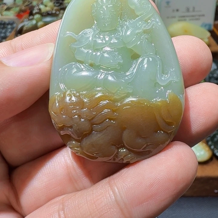 和田玉未镶嵌挂件