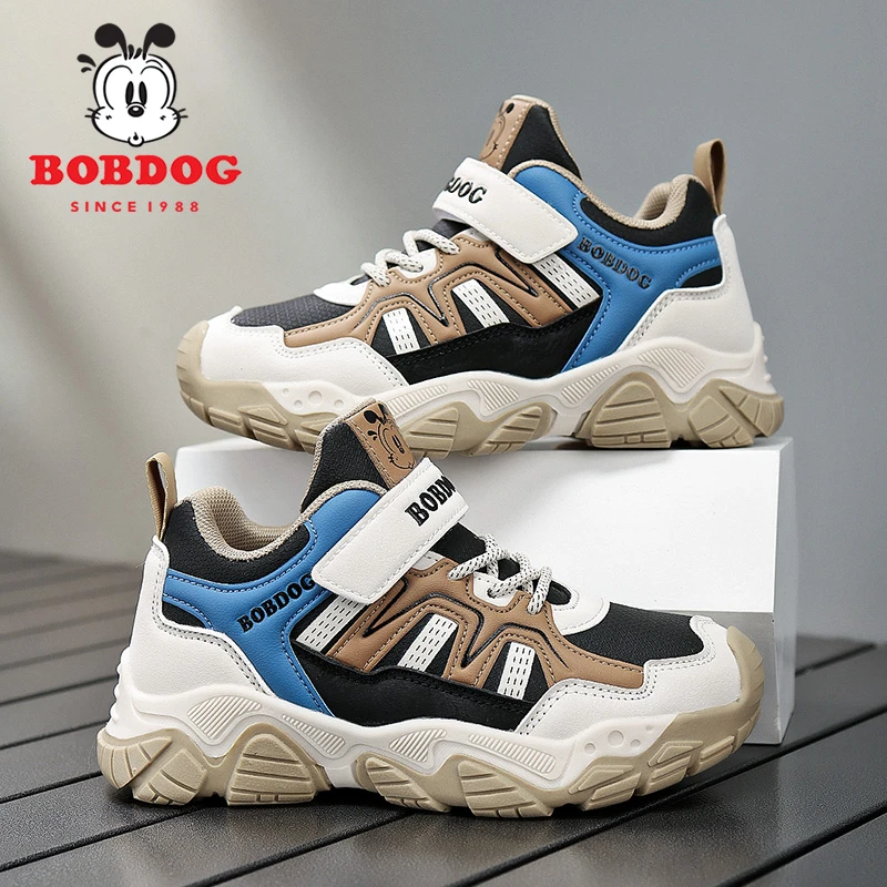 巴布豆儿童运动鞋春秋新款中大童休闲潮鞋网面透气潮鞋学生跑步鞋