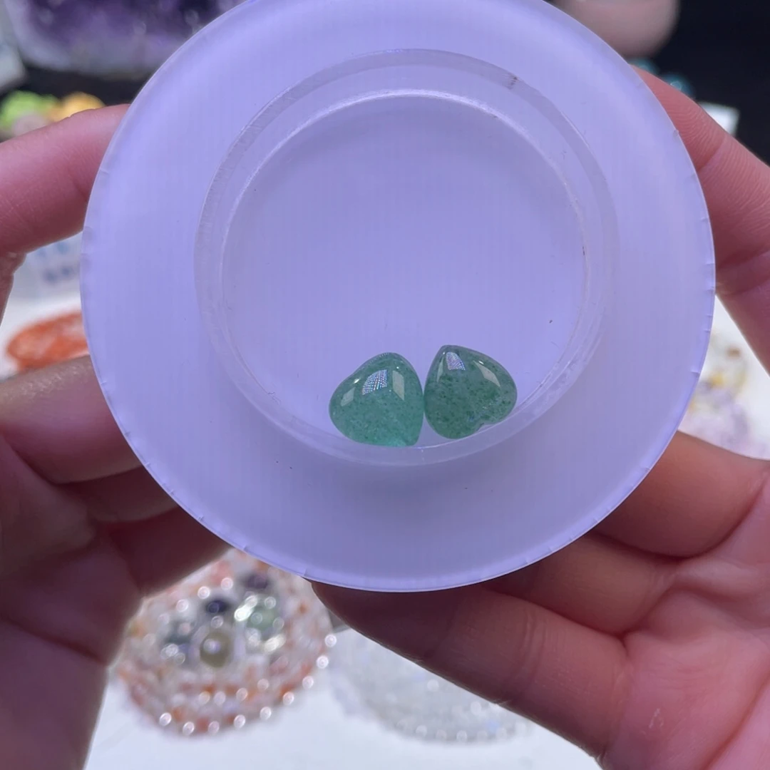 未镶嵌手链水晶爱心绿草莓单珠