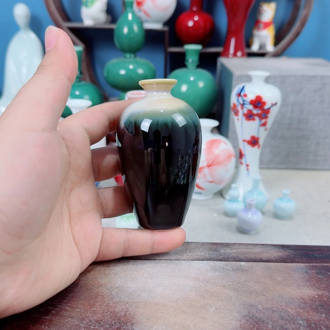 陶瓷手工小花器摆件