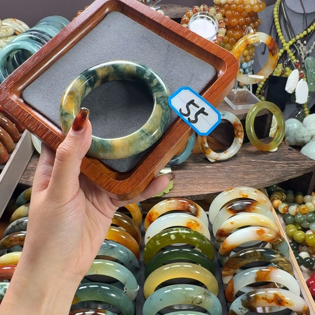 蛇纹石玉合金手镯