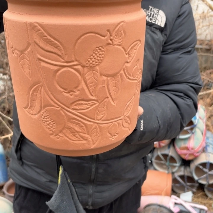 红陶口径 花盆 高度 2123