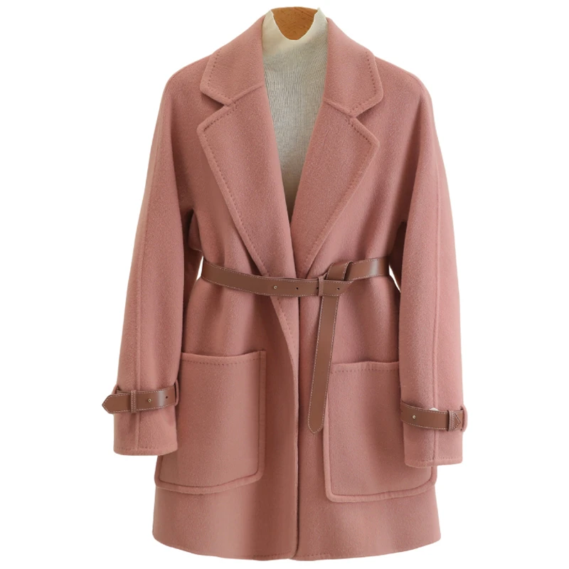 F2418-【卓】时尚百搭毛呢外套#ZJW58B005