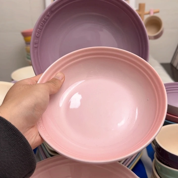 瓷片微瑕2个7英寸燕麦盘