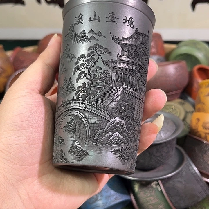 茶杯紫砂全手工紫砂主人杯