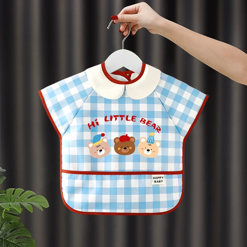 宝宝罩衣吃饭防水防脏宝宝饭兜夏季婴儿夏天围兜透气儿童辅食围兜