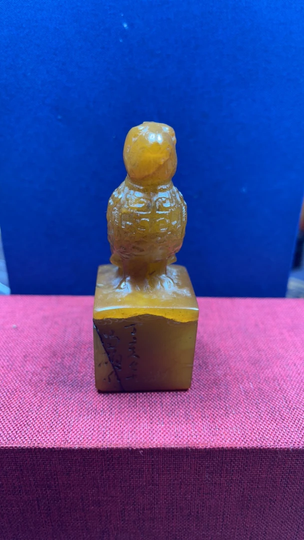 寿山石老田黄玄鸟