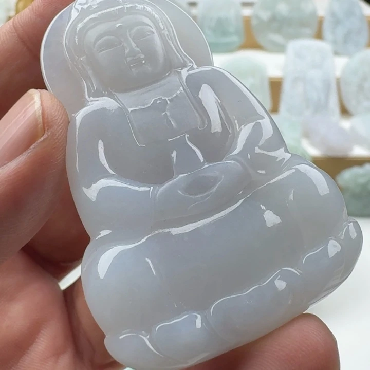 翡翠未镶嵌颈饰天然缅甸A货翡翠