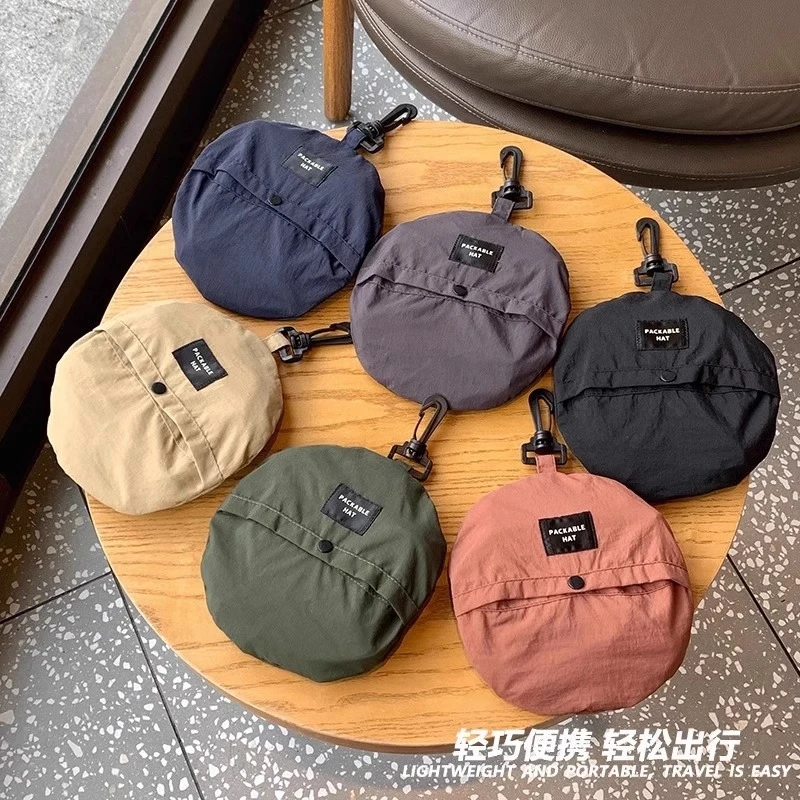 防水渔夫帽夏季薄款速干可折叠防晒帽户外徒步登山情侣休闲遮阳帽