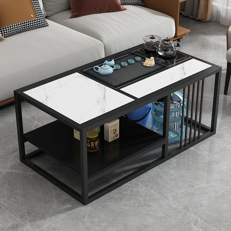 岩板茶几可家用客厅水壶一体商用办公室茶台泡茶现代简约功夫茶桌