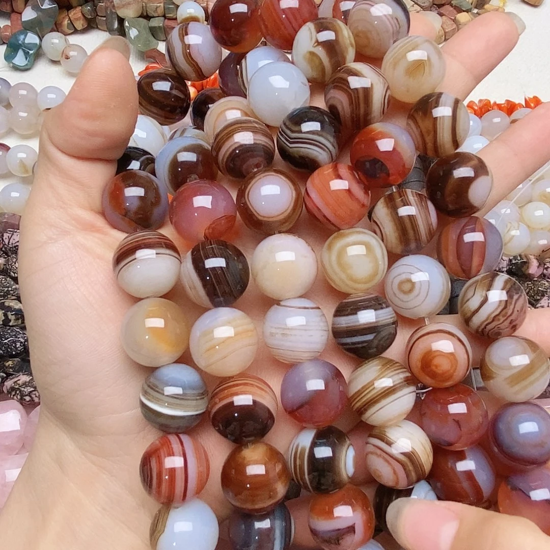 玛瑙/玉髓未镶嵌珠宝半成品卡十六玛瑙一条