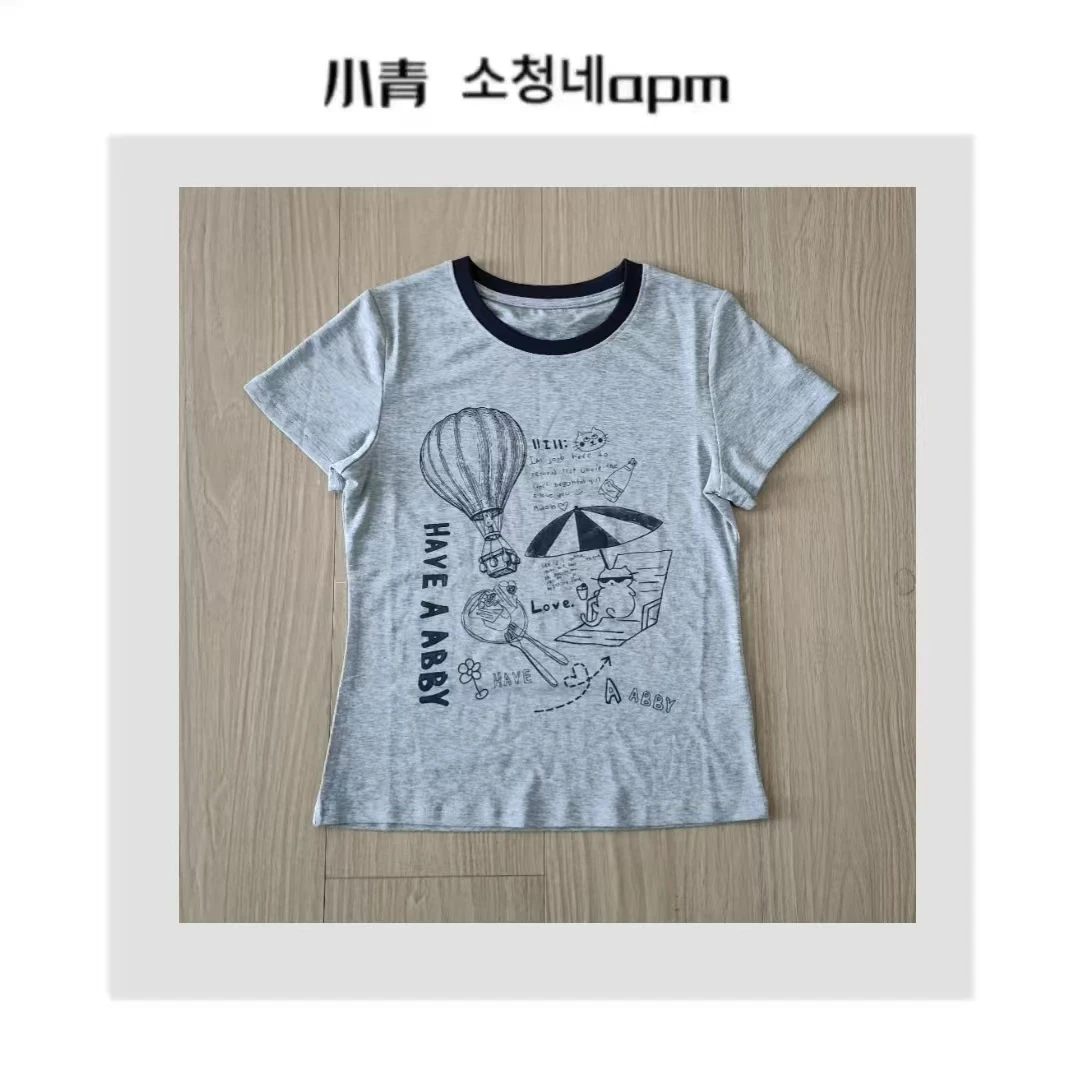 0591热气球猫咪T恤