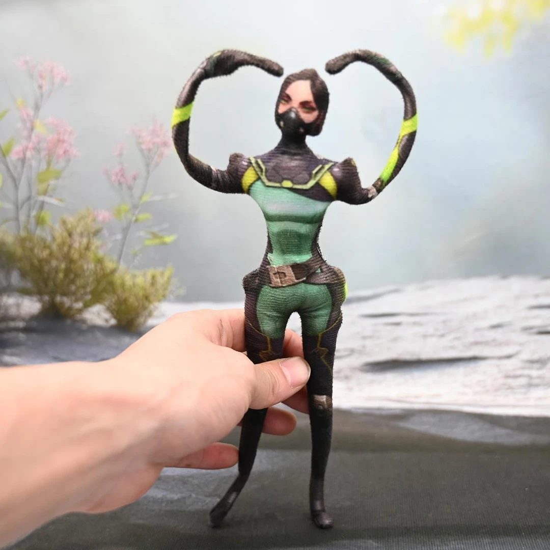 瓦罗兰特抽象无畏契约抽象公仔手脚铁丝骨架可活动老鼠干毛绒玩偶