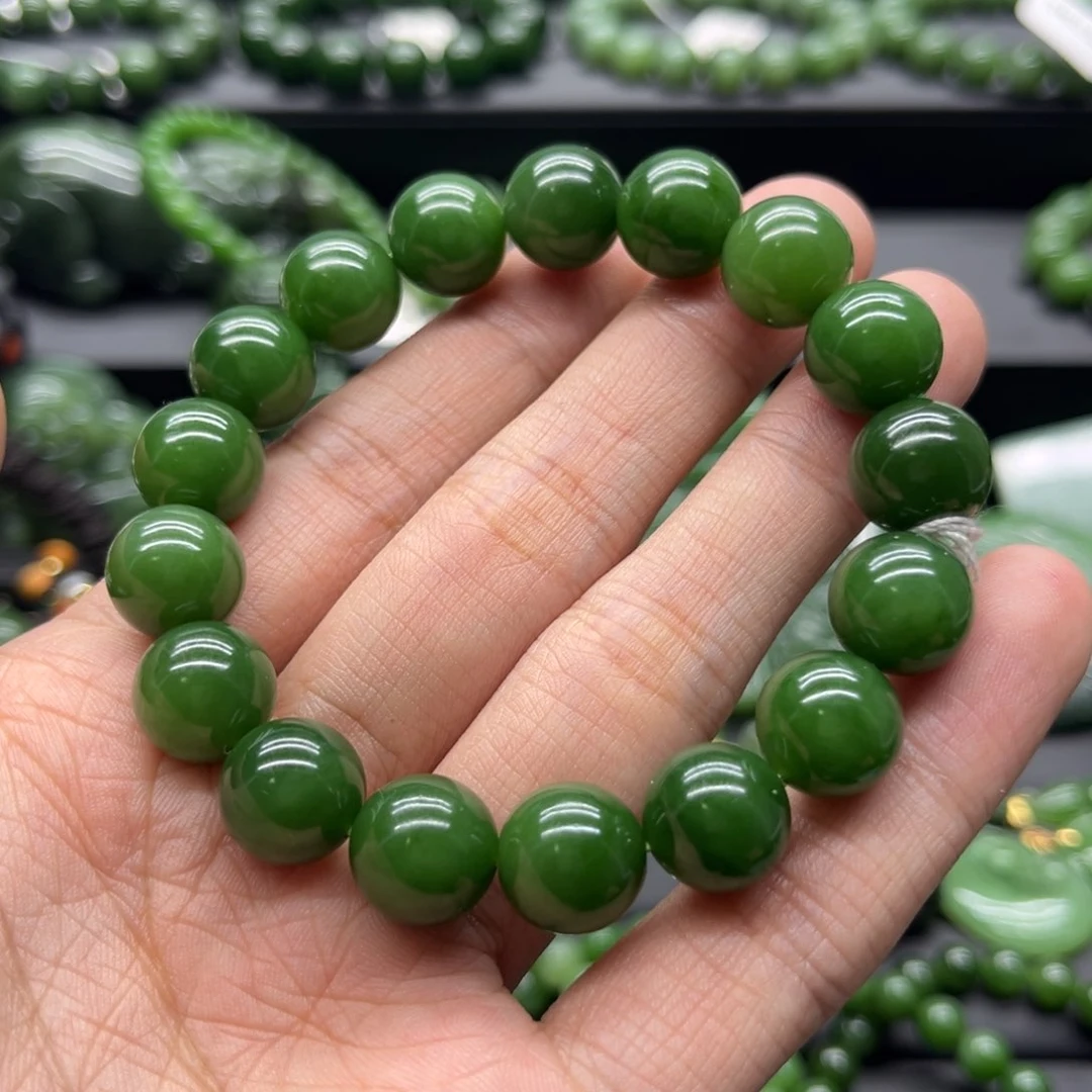 和田玉（碧玉）手链未镶嵌