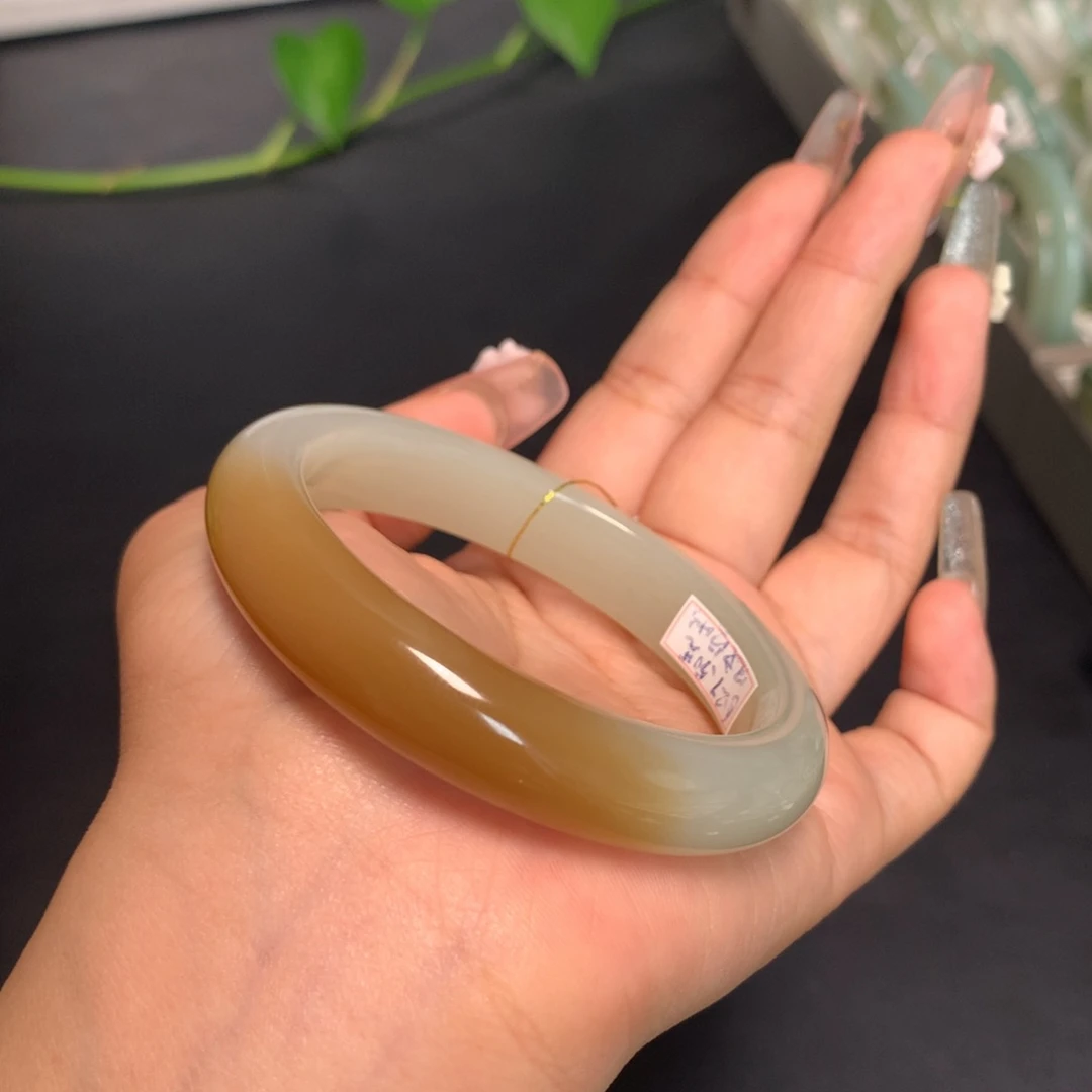 和田玉手镯未镶嵌55