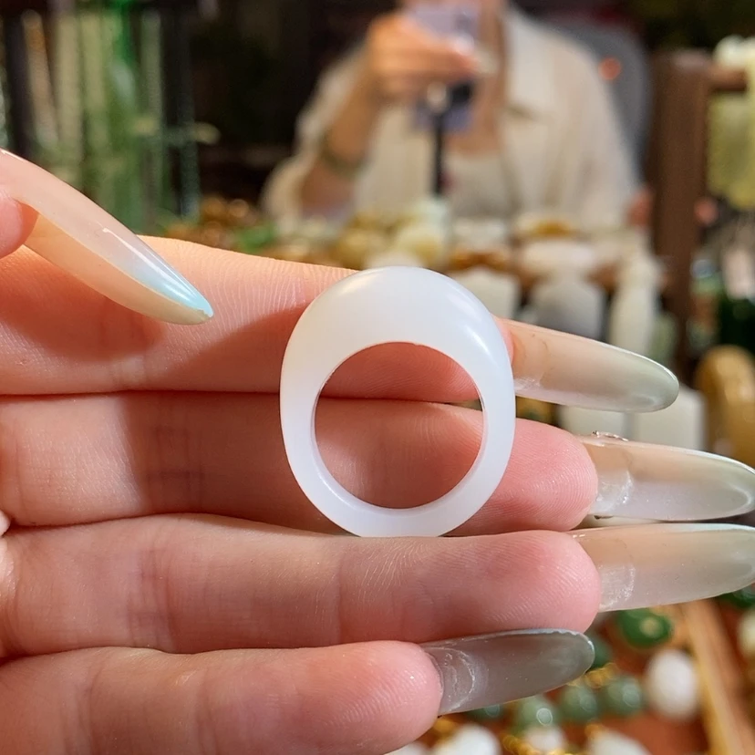 【闪购商品】和田玉未镶嵌吊坠(不含链)一****烫戒指14.5