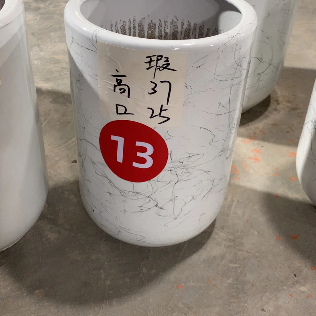 微瑕高温陶瓷花盆