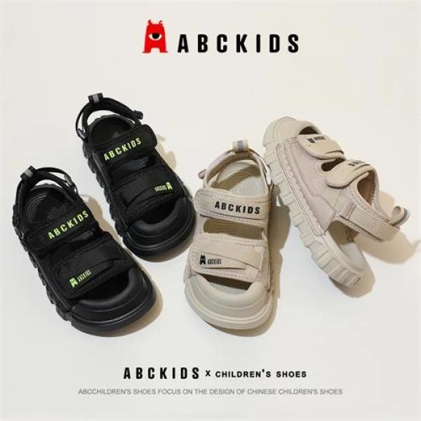 Abckids夏季新款男女童包头凉鞋SY223603224AX