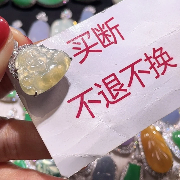 翡翠银S925镶嵌颈饰