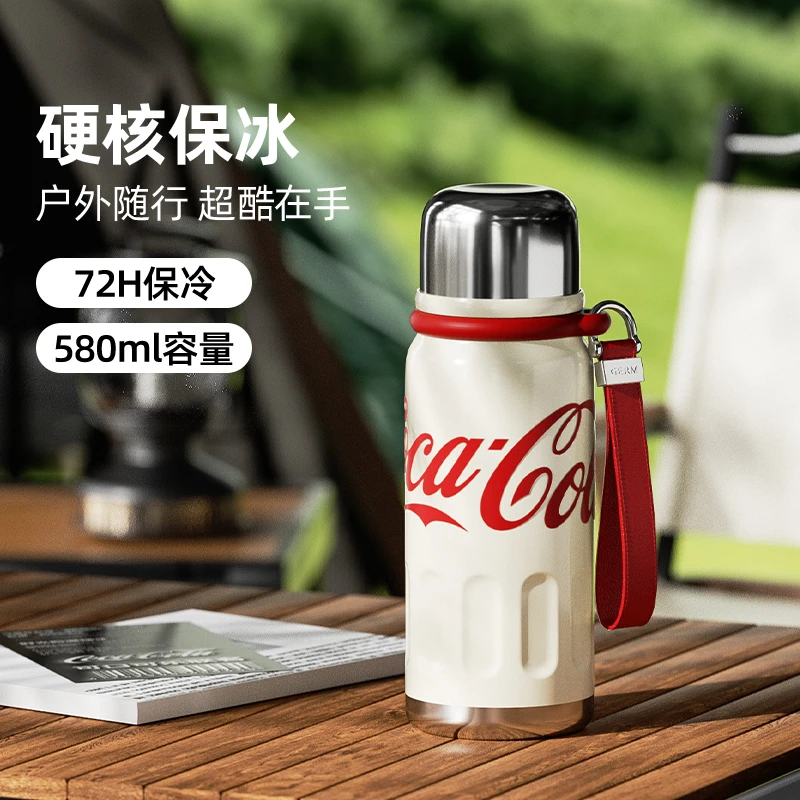 GERM可口可乐保温杯男款女大容量高颜值学生上学专用不锈钢保温杯