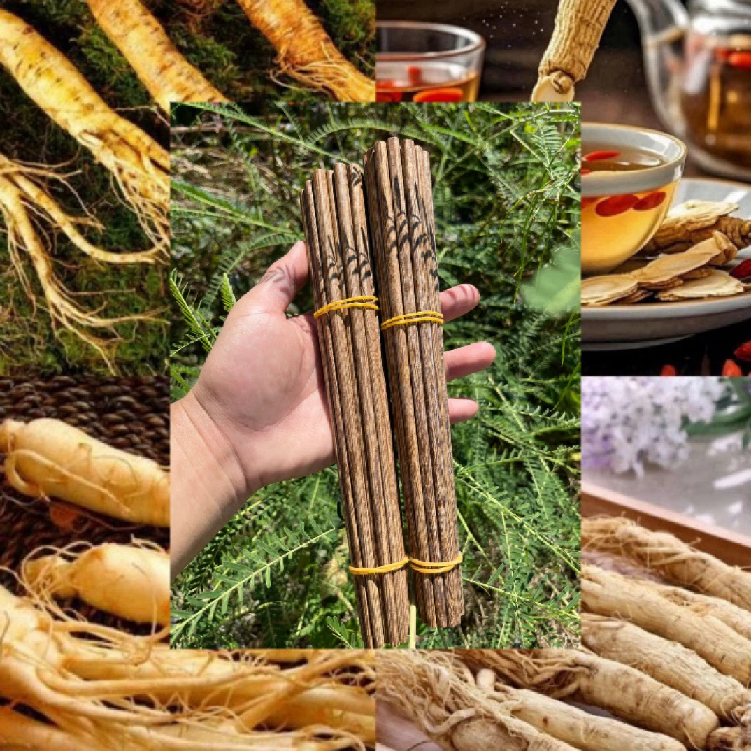 【彭彭现収山货】-缅-鸡-翅-木-原-木-筷-子可搭配西洋参