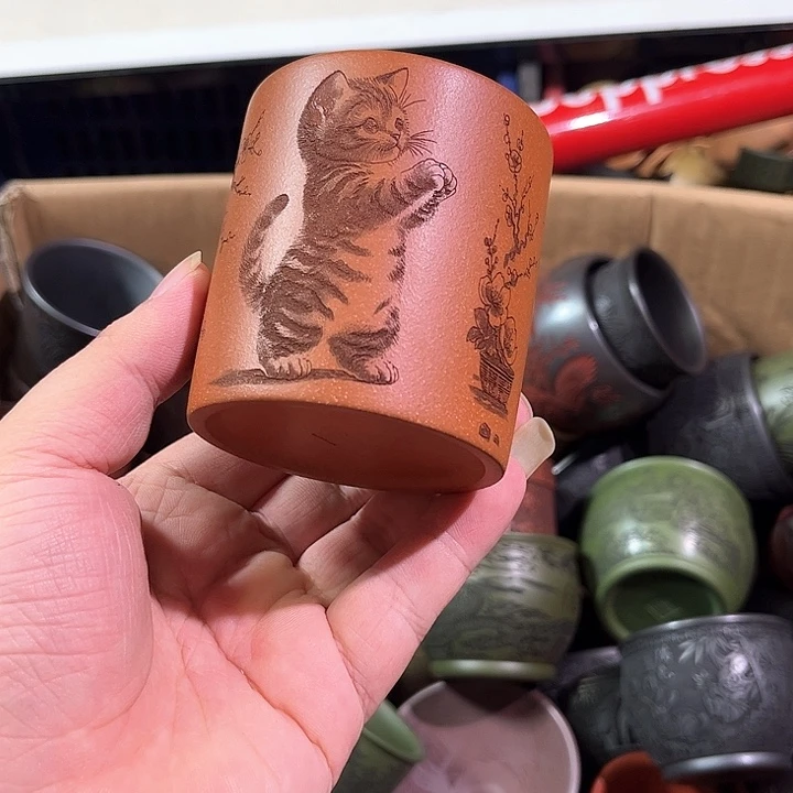 茶杯紫砂全手工紫砂主人杯