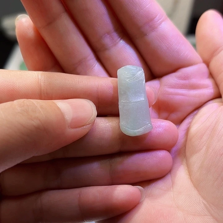 定制翡翠未镶嵌天然缅甸翡翠Ａ货竹节不退不换