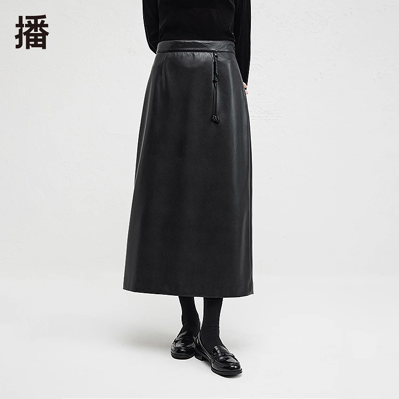 【陈嘉尔专属】播舒适简约平滑腰头半裙BDR4BD3476