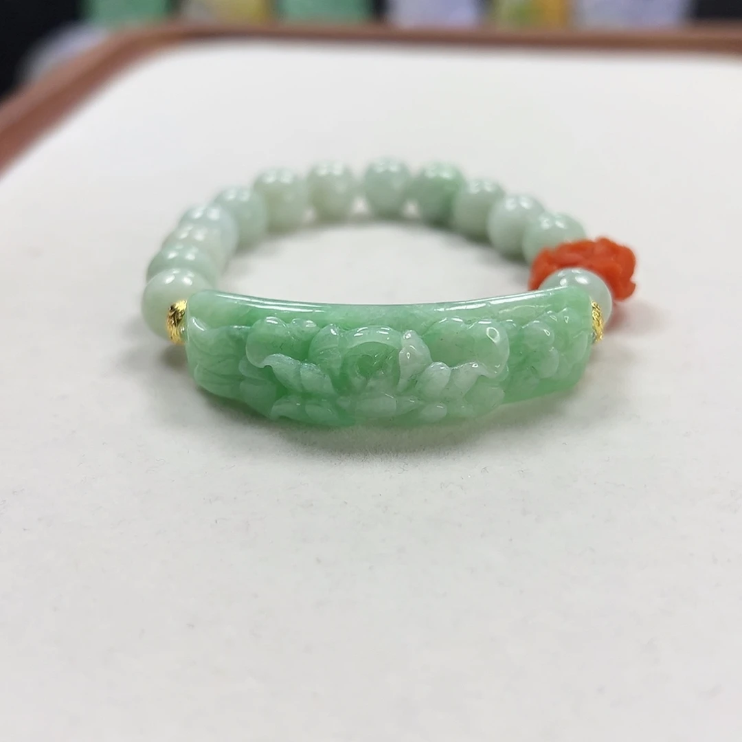 翡翠未镶嵌手链手牌