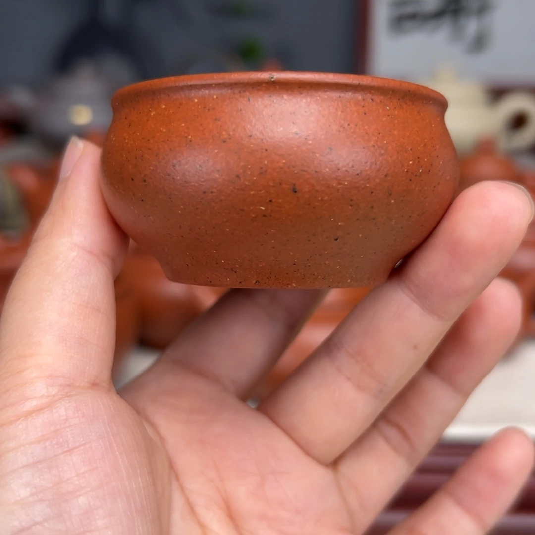 紫砂茶壶宝山红泥50