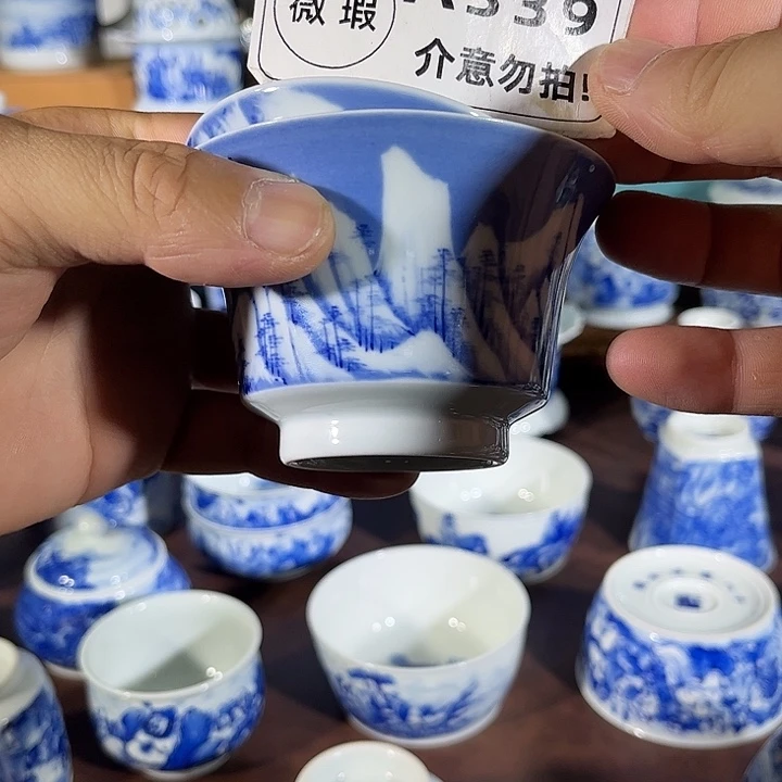 杯子手工手绘的陶瓷