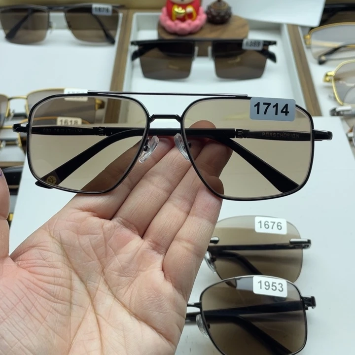 茶水晶全框眼镜 1714