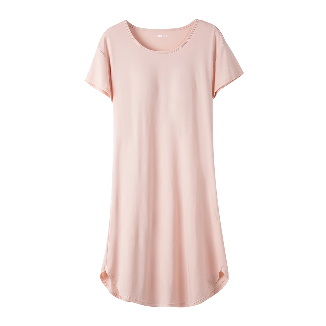 【椰油小飞袖】凉感可外穿休闲高级感莫代尔睡裙-3746