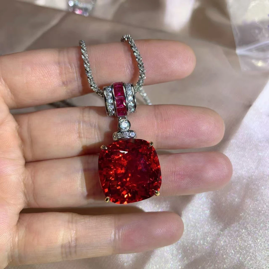 合金吊坠 2331芬达红色吊坠