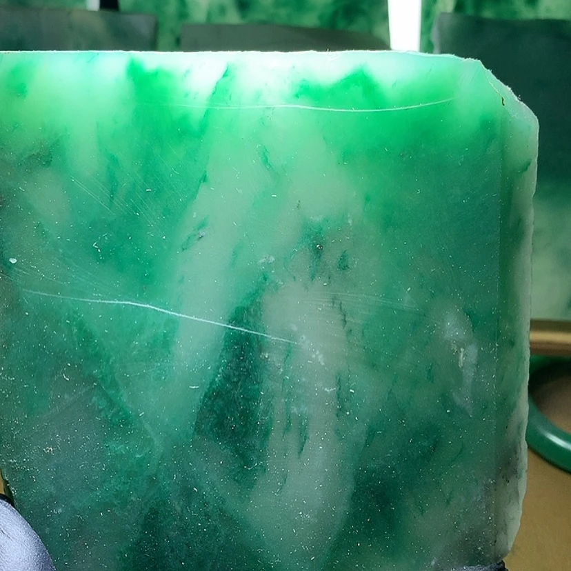 【闪购商品】定制石英质玉（非洲翠）理**涞