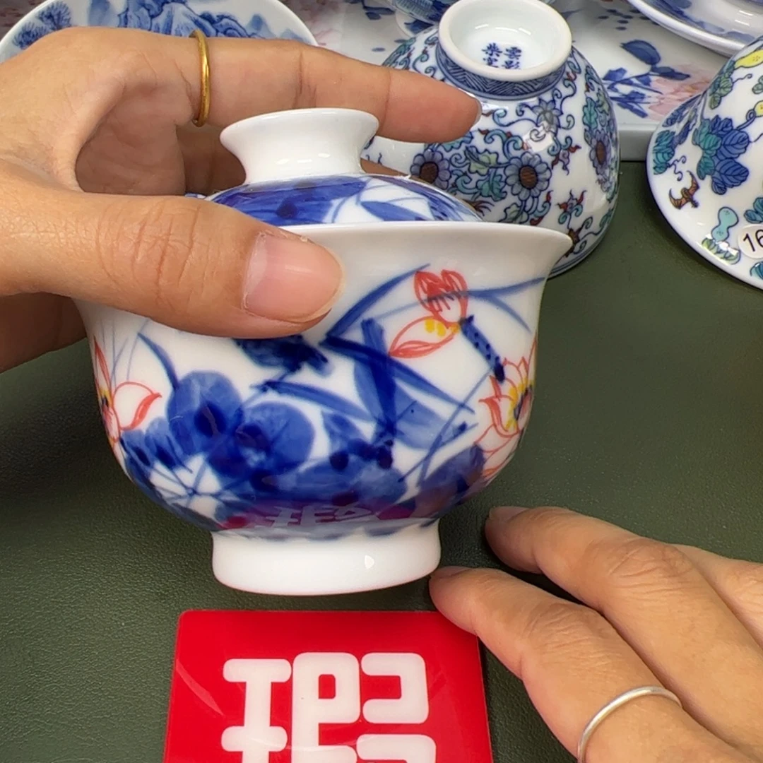 陶瓷景德镇纯手工纯手绘茶具木木15
