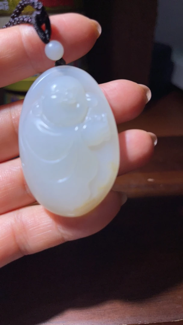 和田玉（子料）佛公吊坠