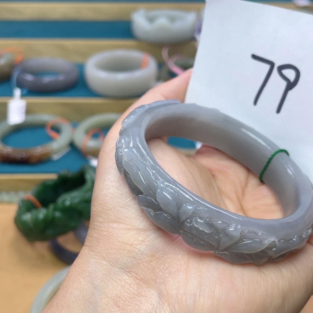 未镶嵌手镯和田玉圈口57
