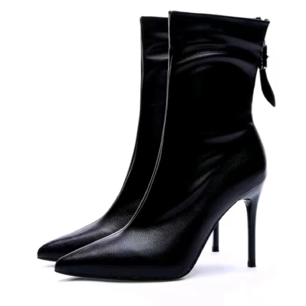 时装靴新款 时尚潮流爆款 中靴美美哒