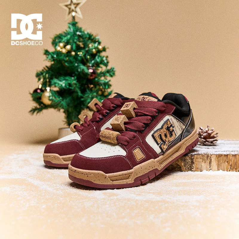 DCSHOES ASTRA PRO 秋冬新款酒红色板鞋美式复古潮鞋百搭时尚男鞋