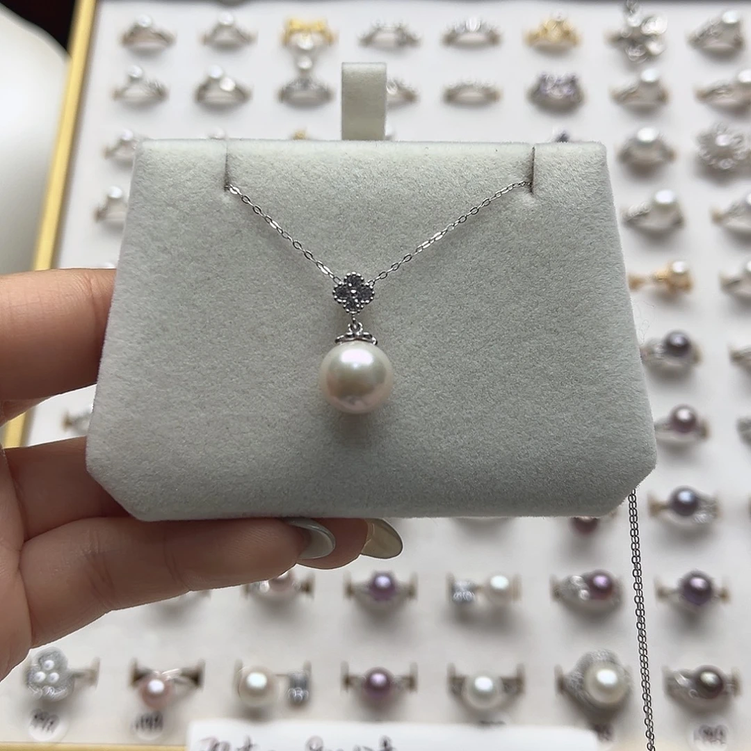 淡水珍珠项链银S925镶嵌