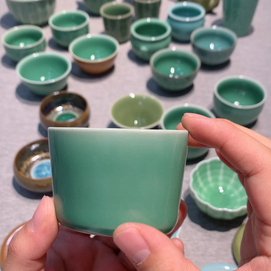 秋*苒龙泉青瓷茶具杯子
