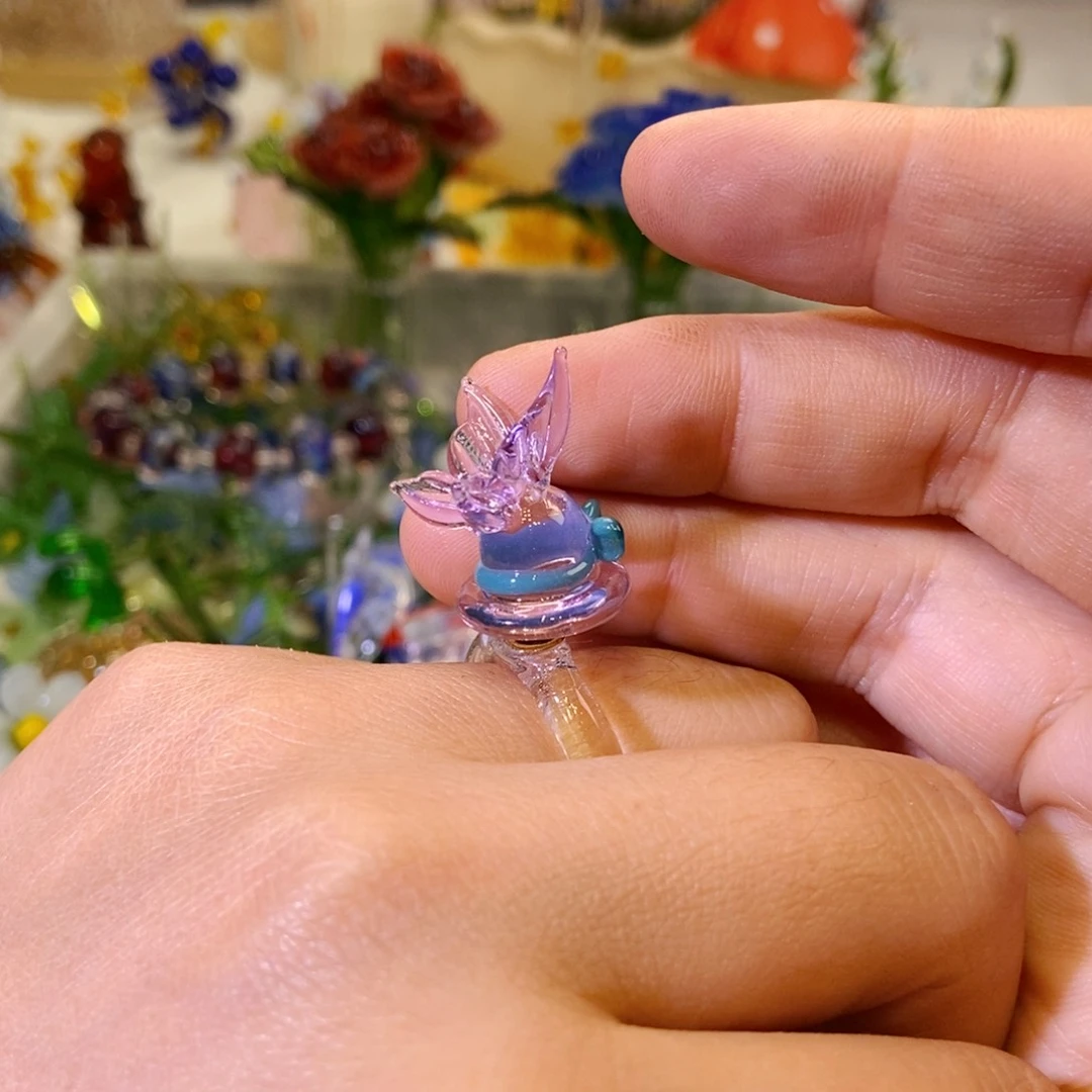 琉璃手工艺品戒指