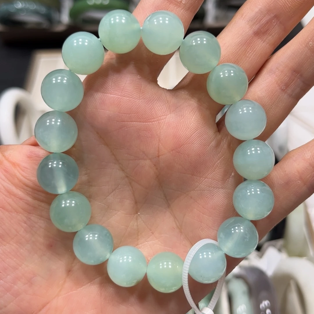 未镶嵌蛇纹石玉手链