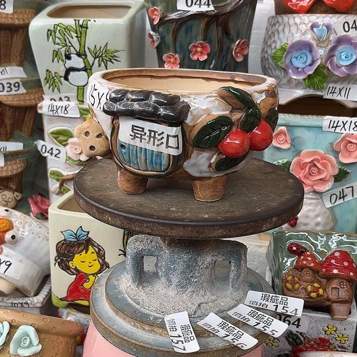 花盆紫砂粗陶材质多肉花盆